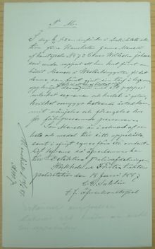 P.M. angående f.d. kanslisten Johan Alfred Menell, gripen på Västerlånggatan för förargelseväckande beteende