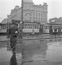 Snöslask på Eriksbergsplan