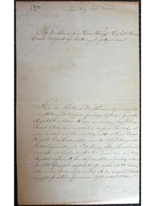Ansökan till Prins Carls uppfostringsanstalt för fattiga barn 1850
