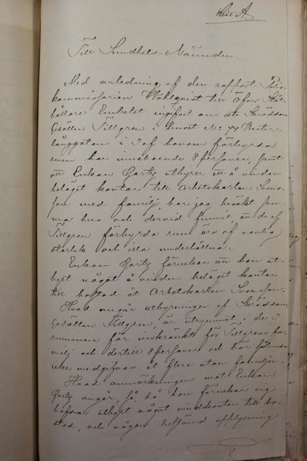 Åtta inneboende i en trea är för mycket! - rapport till Allmänna sundhetsnämnden 1866