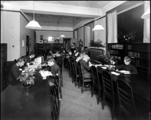 Interiör från Barn och ungdomsbiblioteket på Drottninggatan 65