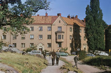 Bostadshus vid Geiersvägen i kvarteret Ängsknarren.