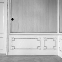 Linnégatan 85, interiör med träpanel