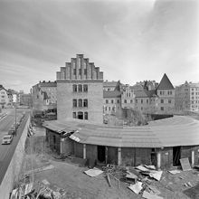 Östermalmsfängelset med Uggelviksgatan t.v