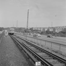 Tunnelbanan på Tranebergsbron