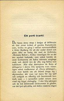 Ett parti écarté / Adolf Hellander