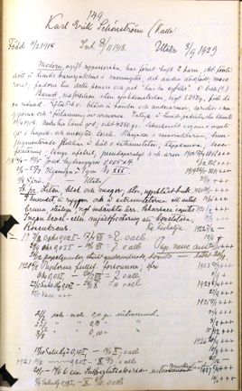 Patientjournal från Lilla Hemmet 1918-1929