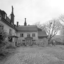 Lundagatan 5, gårdssidan.  Nuvarande Gamla Lundagatan, kv. Haren