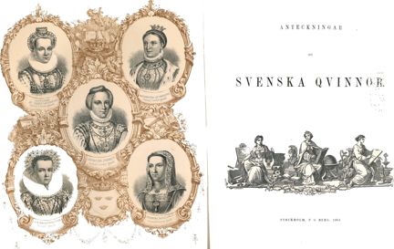 Omslagsbild Anteckningar om svenska qvinnor