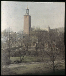 Stadshuset sett från Järnvägsparken