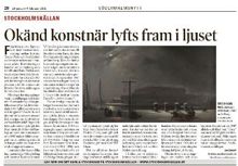 Okänd konstnär lyfts fram i ljuset