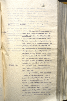 Elis August Flodin blir gripen för inbrottsstöld,  Polisrapport 1911