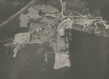 Frihamnen: Flygfoto över Frihamnen