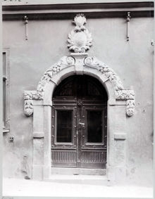 Norra Smedjegatan n:r 6, portal