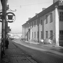 Stadsmuseet, Götgatan 1. Utsikt mot Slussen