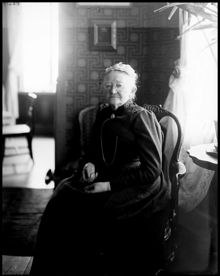 Porträtt av författarinnan Mathilda Langlet