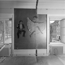 Mosebacke teatercafé. Målning av Kurt Jungstedt, 1920-tal