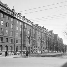 Karlavägen 89-97 österut från Karlaplan mot Tysta gatan