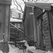 Ludvigsbergsgatan 12. Gårdshus före restaurering. Nuv. kv. Ludvigsberg