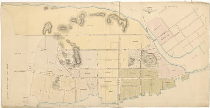 1847 års karta över Kungsholmen