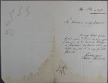 Konstaplar får 3 kronor av nöjt brottsoffer - brev 1875