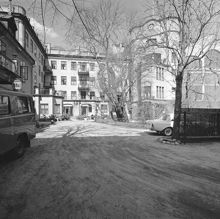 Drottninggatan 88. Centralbadets gårdsfasader