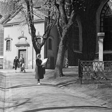 Gångväg vid Klara kyrka