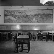 Stureplan 6. Restaurang Sturehof. Målning av Torsten Palm