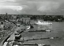 Skeppsbrokajen: Olympiatrafiken vid Skeppsbron