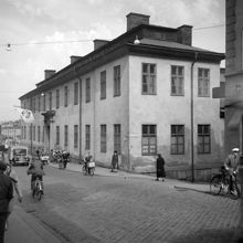 Stadsmuseet, Götgatan 1. Peter Myndes Backe t.h