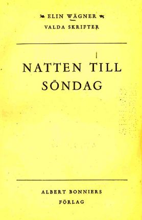 Omslagsbild Natten till söndag