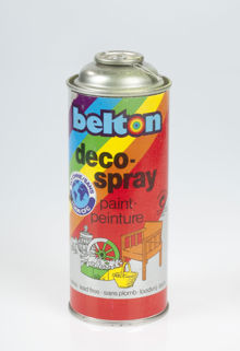 Sprayburk med färg