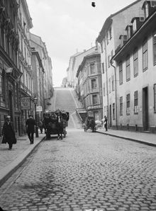 Brännkyrkagatan västerut från Guldgränd.