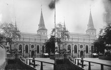 Konst och industriutställningen 1897. ""Gamla Stockholm"". Stereofotografi