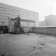 Brännkyrkagatan 131, gården österut. Här ligger nu kv. Plankan