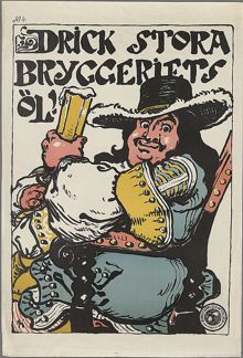 Drick stora bryggeriets öl. Konstnärliga affischer No 4.