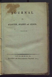 Journal för konster, moder och seder