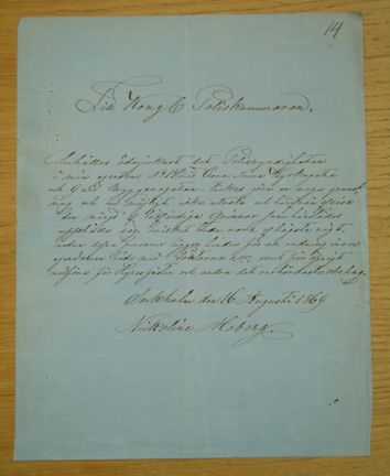 Handskrivet brev