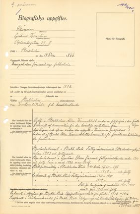 Gertrud Månsson, Biografiska uppgifter