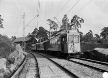 Spårvagnståg på linje 19