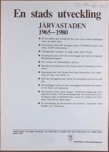 En stads utveckling - Järvastaden