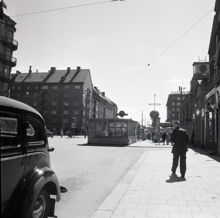 Tunnelbanenedgången vid Skanstull