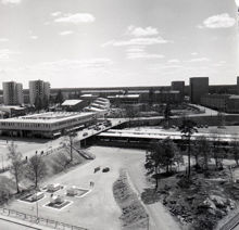 Tunnelbanestationen i Vällingby år 1957