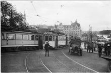 Slussen mot Skeppsbron, 1925
