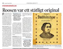 Roosen var ett ståtligt original