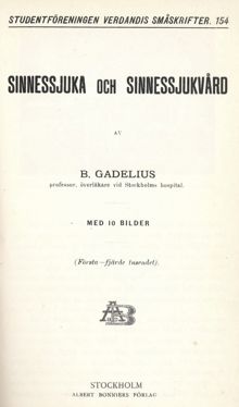 Sinnessjuka och sinnessjukvård