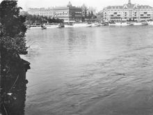 Vy mot Blasieholmen från Lejonbacken