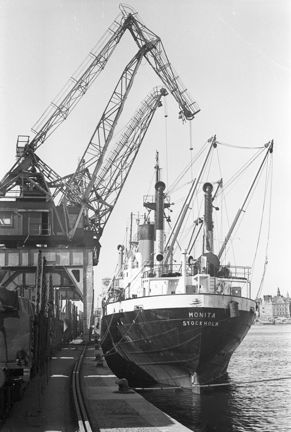 SS Monita i Stadsgården, kranar
