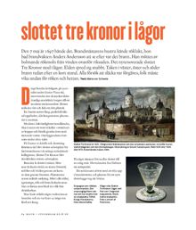 Slottet Tre Kronor i lågor / Text: Maria von Scheele