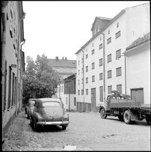 Kvarteret Täppan. Bjurholmsgatan söderut. Hus G och E